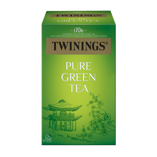 [820104] Thé Twinings Pure Green Tea 20 Sachets