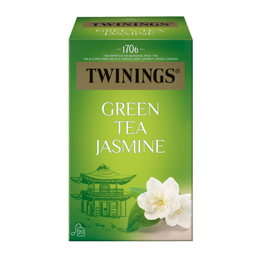 [820108] Thé Twinings Vert Jasmine Green Tea 20 Sachets